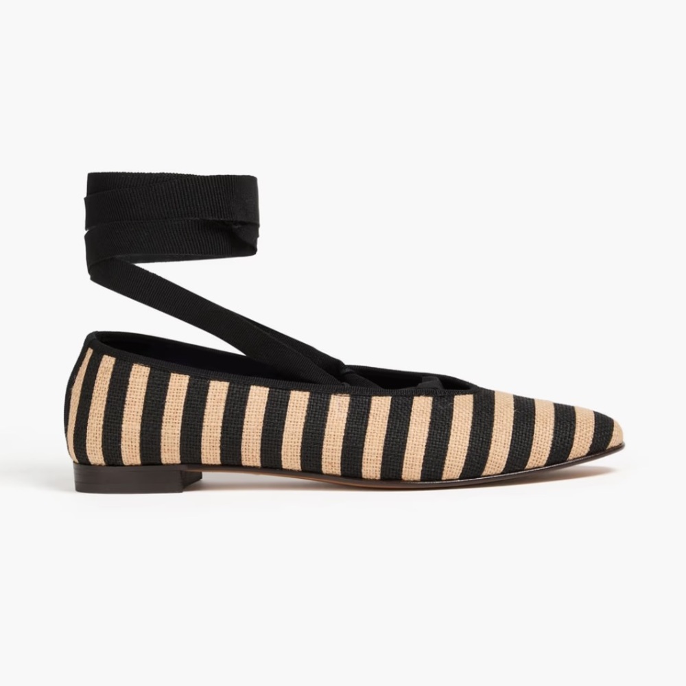 NWT ALEX MILL Juliet Italian flats in stripe, size 37